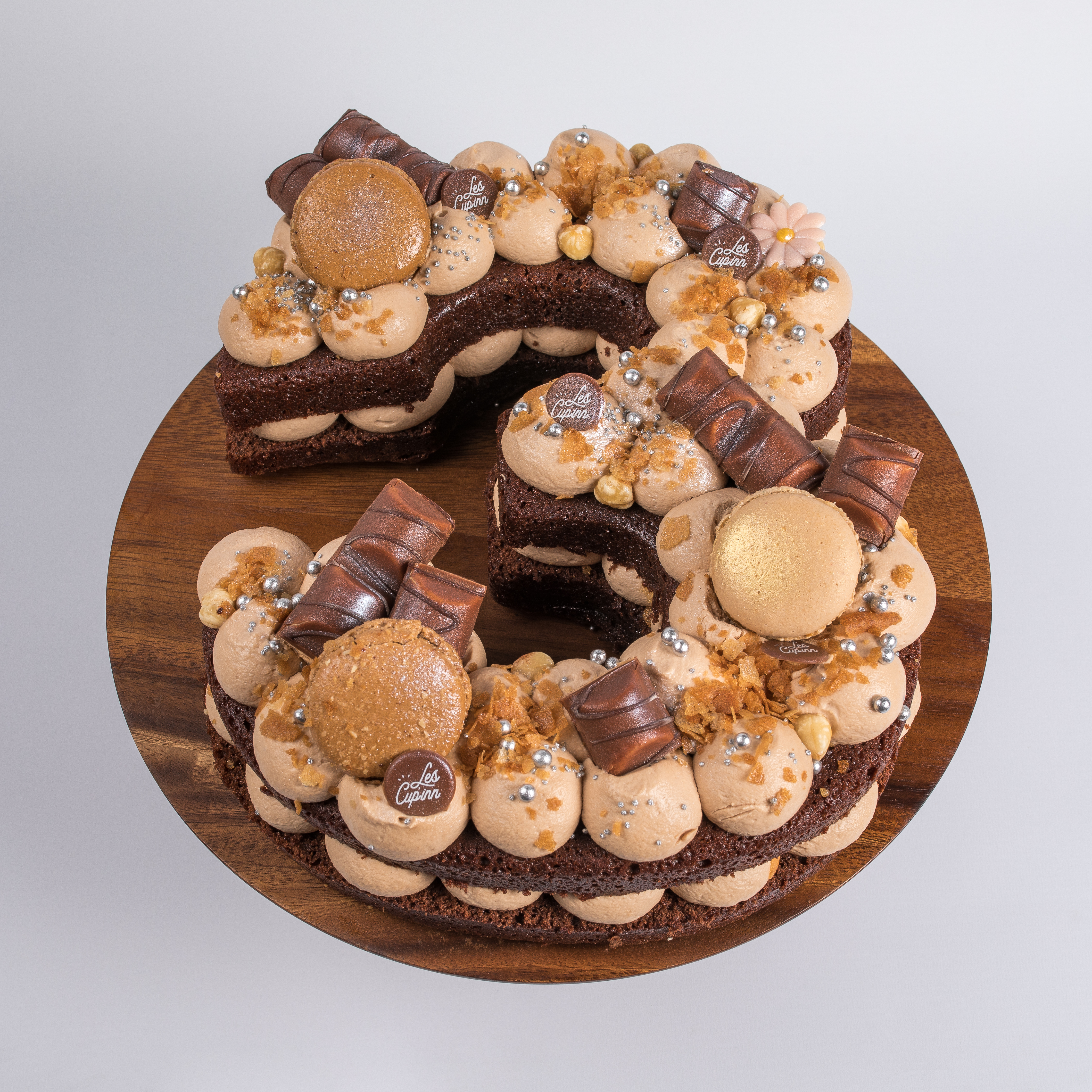 Les Cup Inn Number Cake Praline 6 Pers